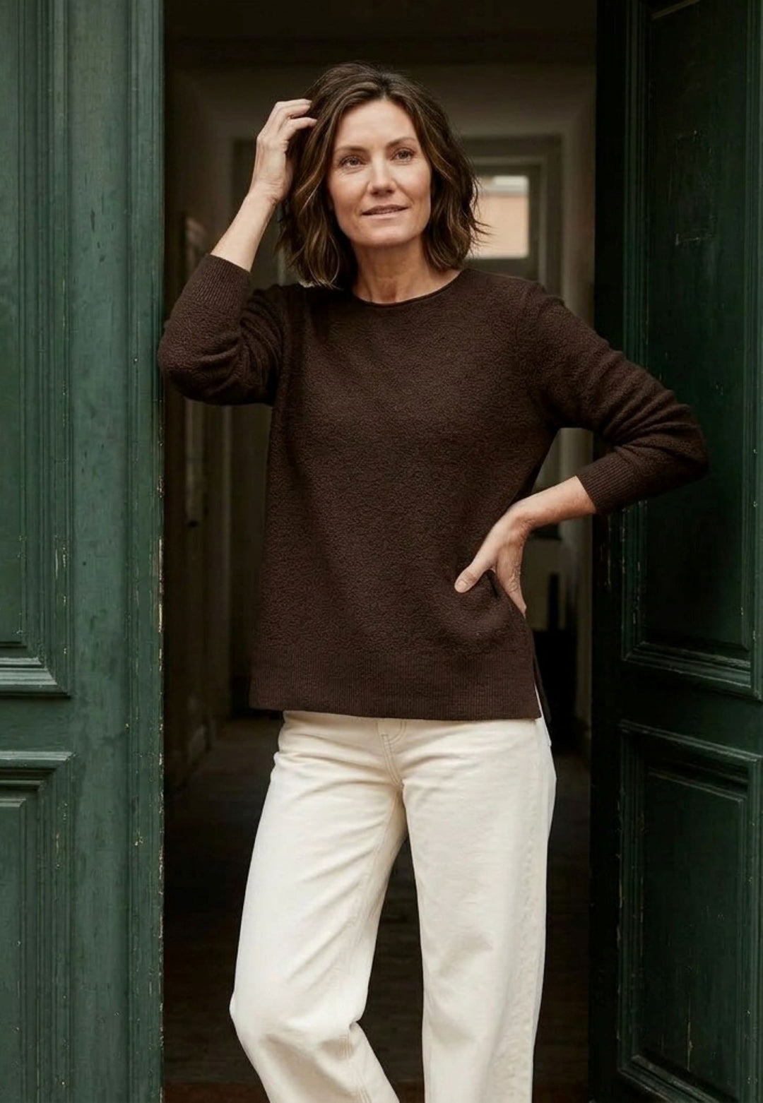 Lind LiEstell Knit Pullover 1500 BROWN
