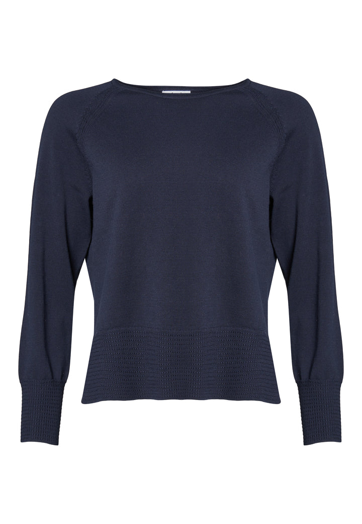 Lind LiFine Knit Pullover 5999 NAVY BLUE