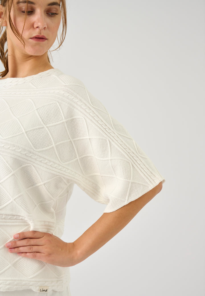 Lind LiGloria Knit Pullover 1000 OFF WHITE