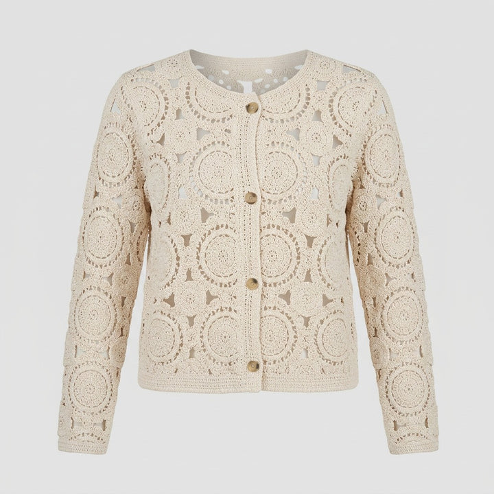 Lind LiHelen Knit Cardigan 1000 OFF WHITE