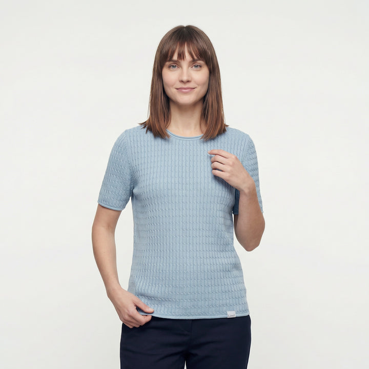 Lind LiInge Knit Pullover 5000 LIGHT BLUE