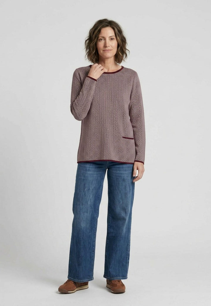 Lind LiJuliet Knit Pullover 2502 Wine Red