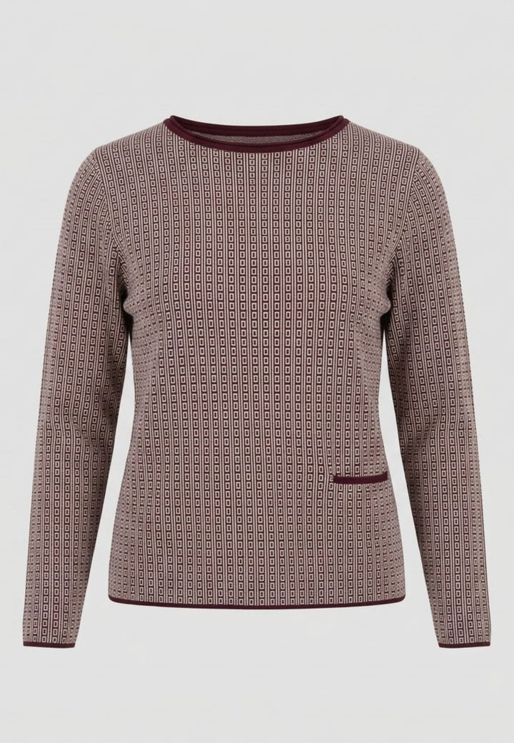 Lind LiJuliet Knit Pullover 2502 Wine Red