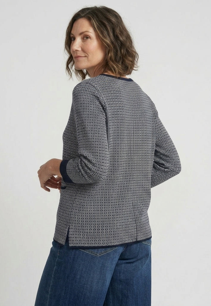 Lind LiJuliet Knit Pullover 5999 NAVY BLUE