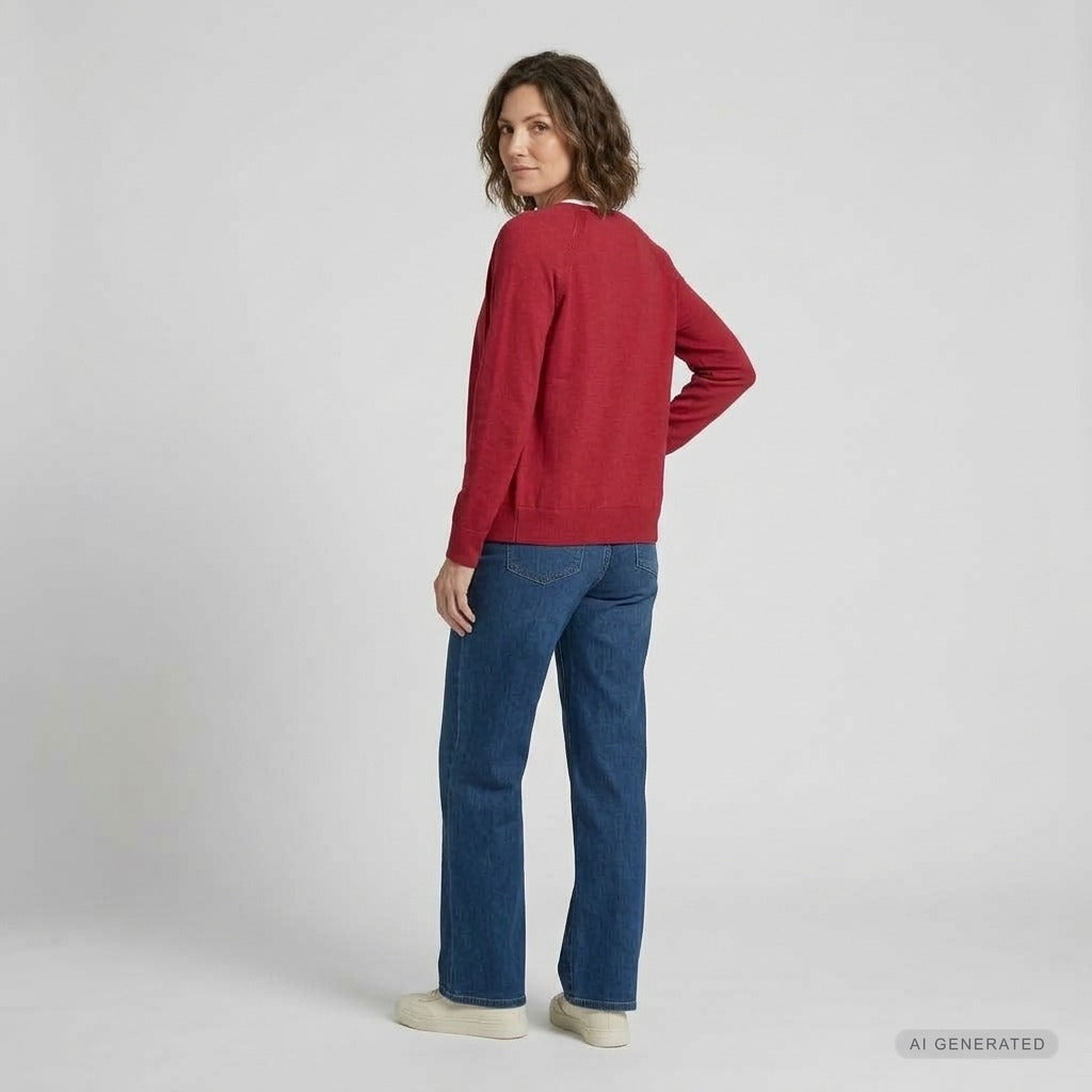 Lind LiKarina Knit Cardigan 2510 Norwegian red