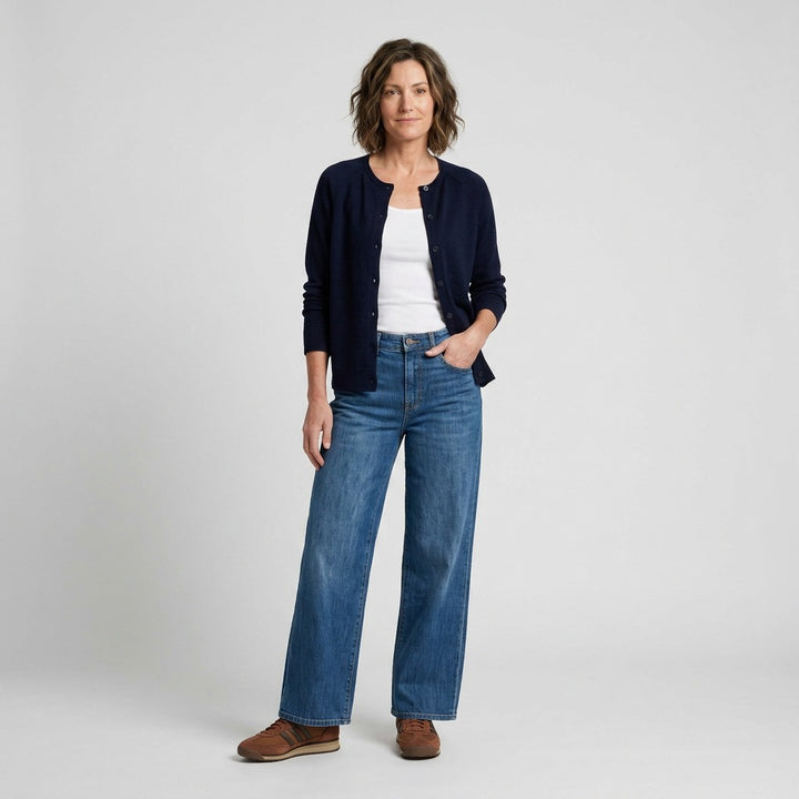 Lind LiKarina Knit Cardigan 5999 NAVY BLUE