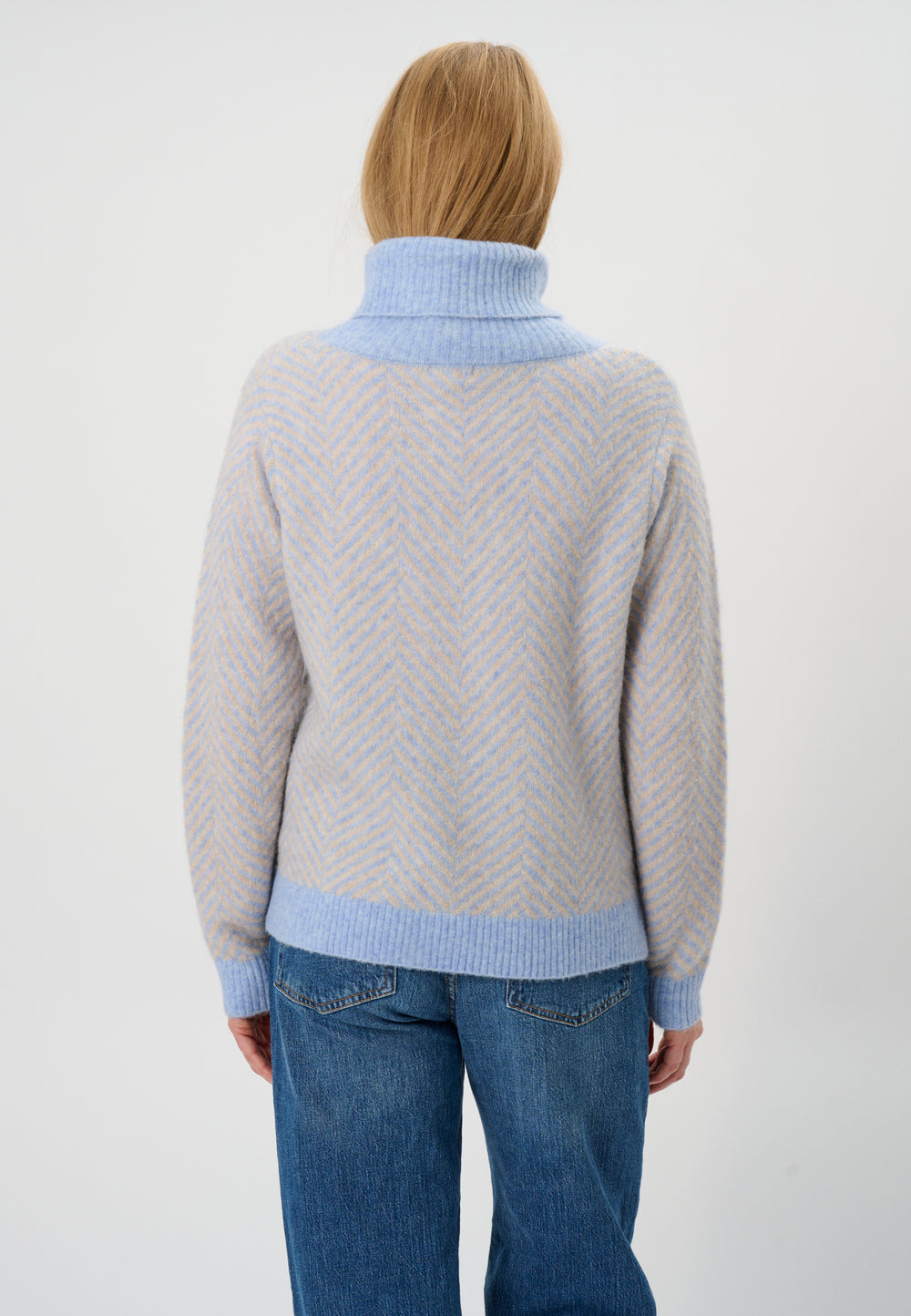 Lind LiKarina Knit Pullover 5002 Light Blue Melange