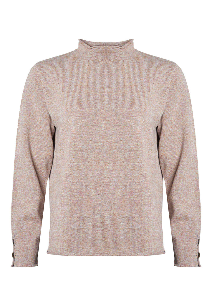 Lind LiKathlyn Knit Pullover 1321 light brown melange