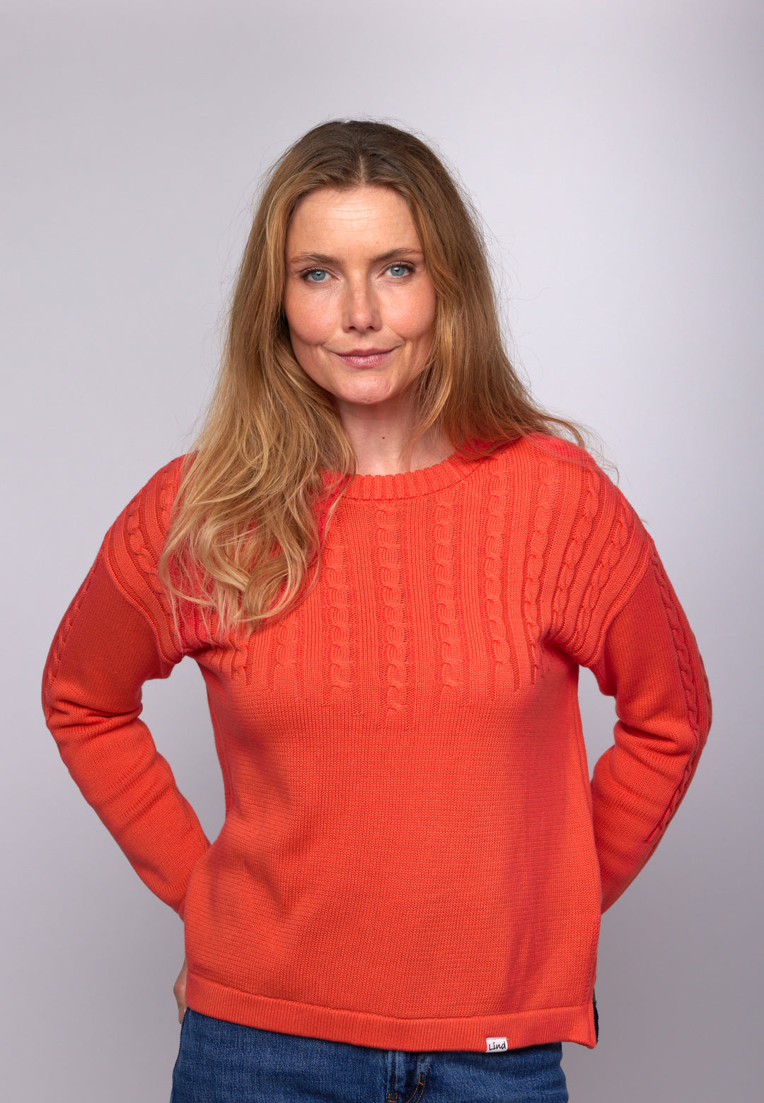 Lind LiMaxime Knit Pullover 8501 Spring Orange