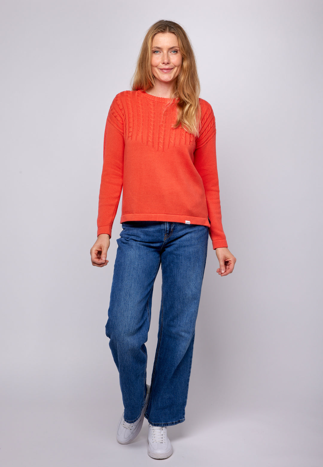 Lind LiMaxime Knit Pullover 8501 Spring Orange