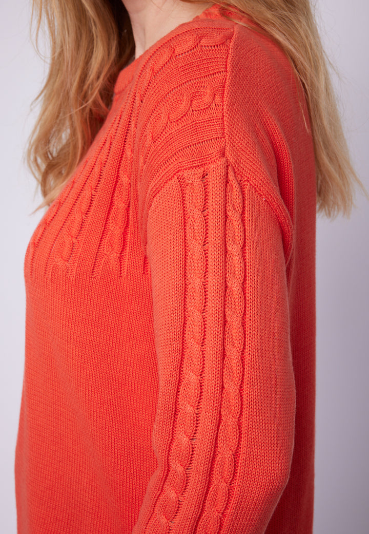 Lind LiMaxime Knit Pullover 8501 Spring Orange