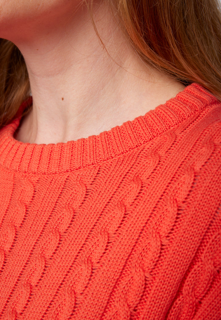 Lind LiMaxime Knit Pullover 8501 Spring Orange
