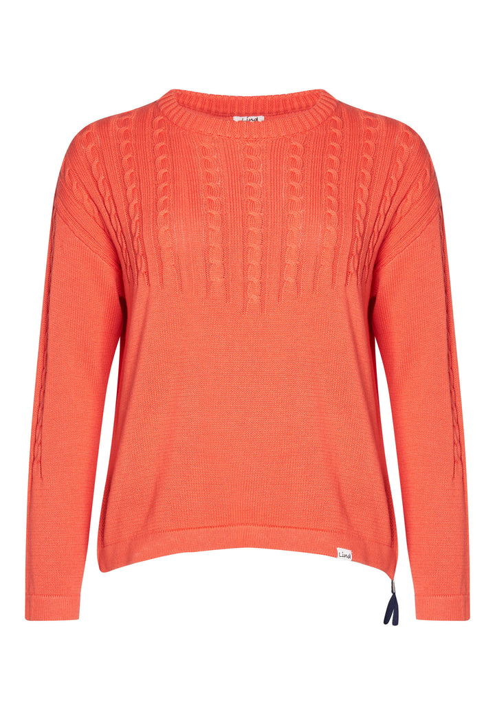 Lind LiMaxime Knit Pullover 8501 Spring Orange