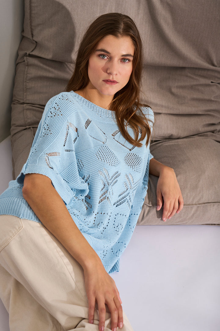 Lind LiNel Knit Pullover 5020 Zen blue