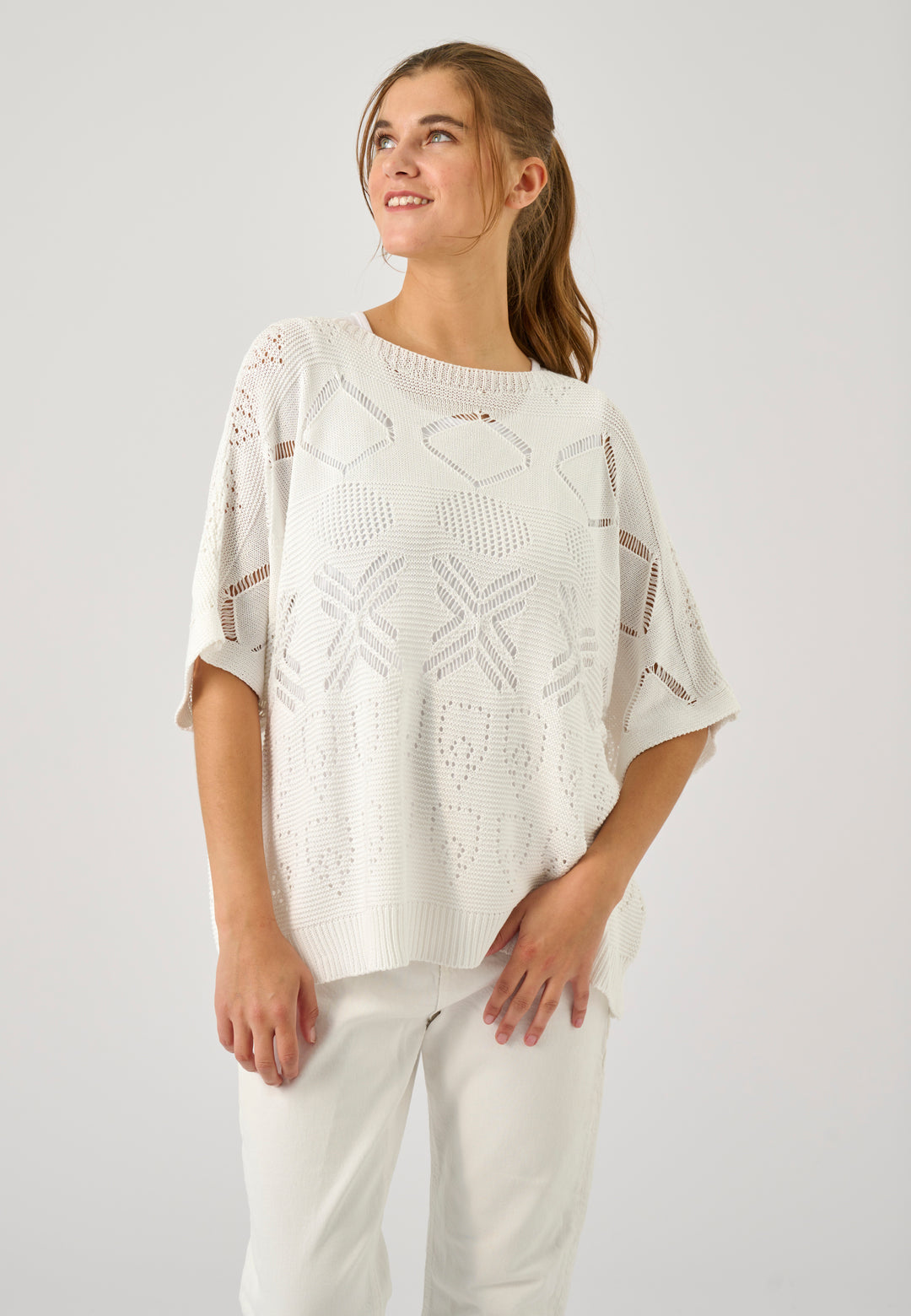 Lind LiNel Knit Pullover 9000 WHITE