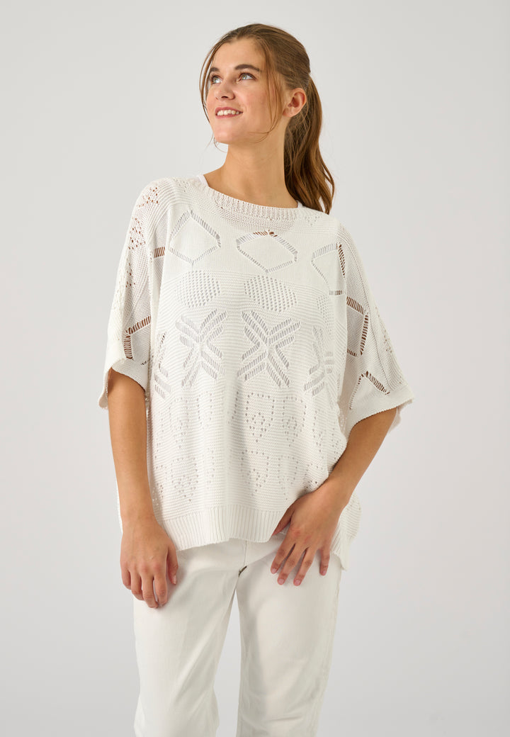 Lind LiNel Knit Pullover 9000 WHITE