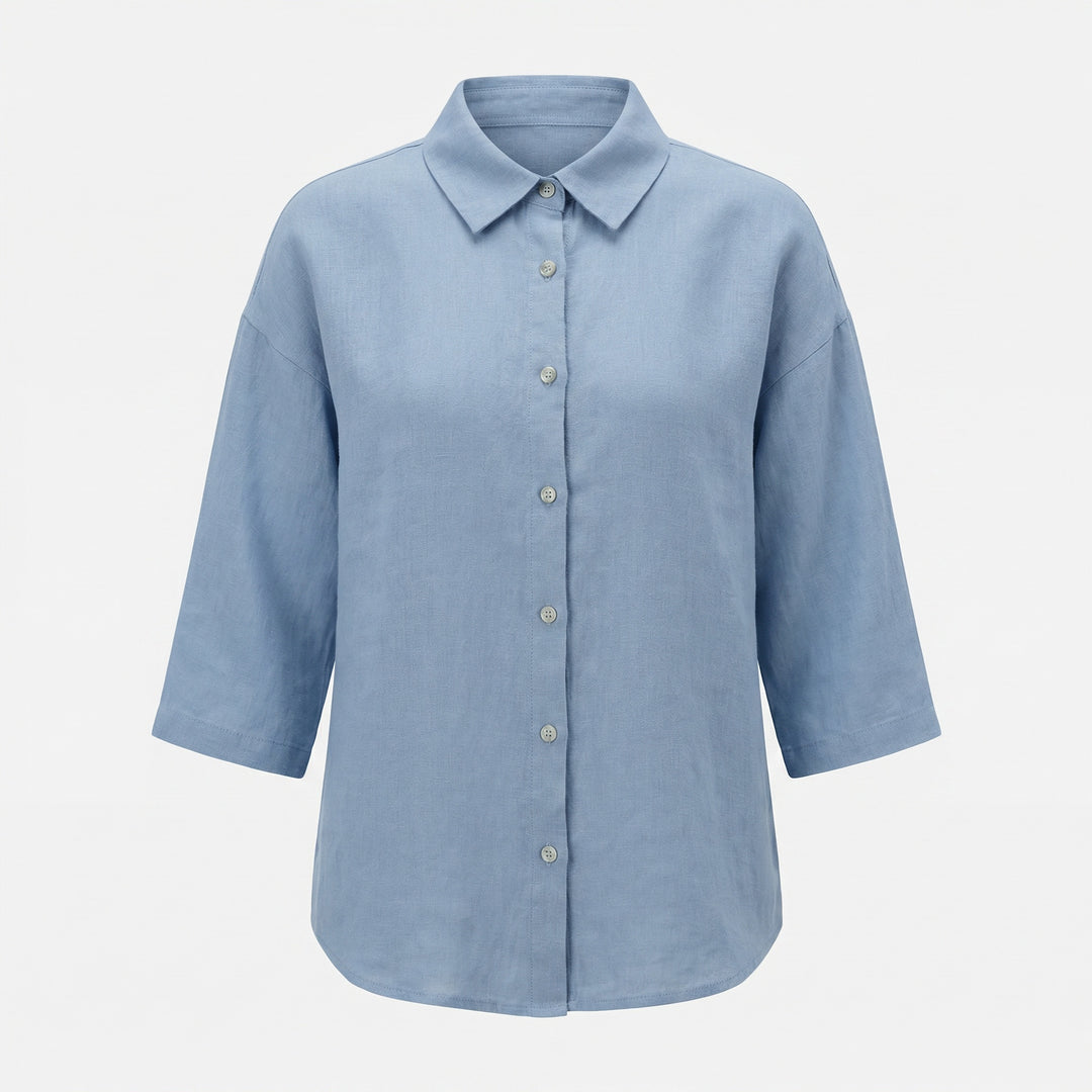 Lind LiNille Bluser 5001 DENIM LIGHT BLUE