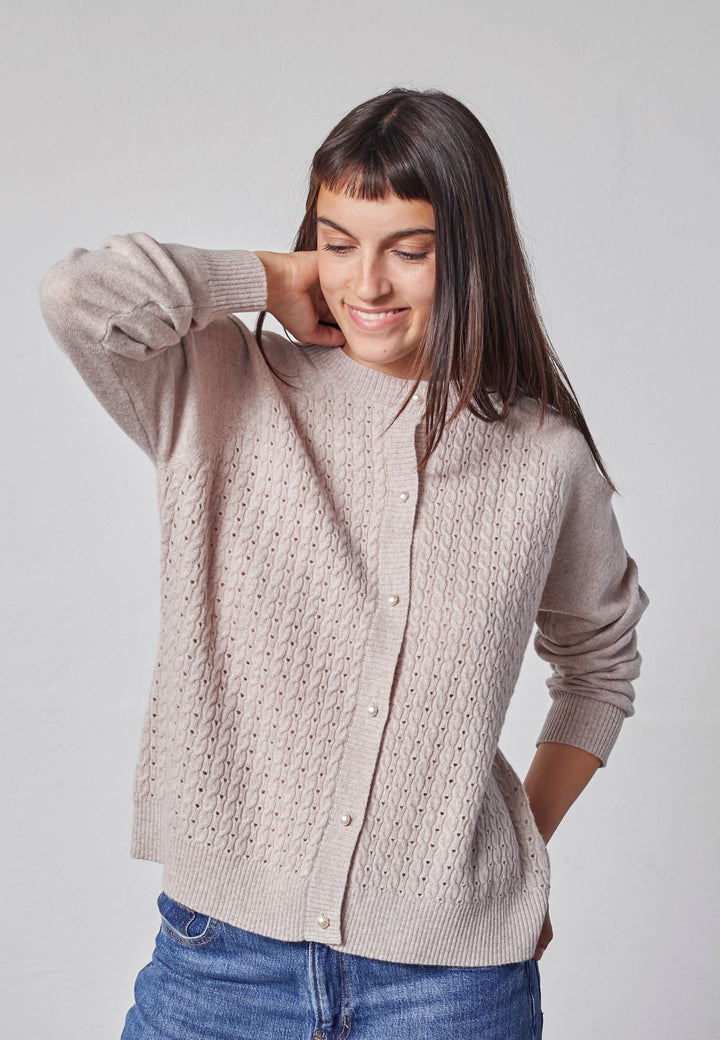 Lind LiSia Knit Cardigan 1210 creme melange