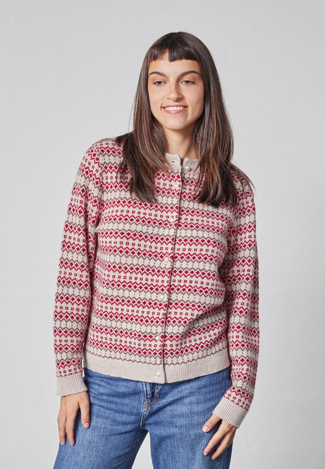 Lind LiSille Knit Cardigan 2510 Norwegian red