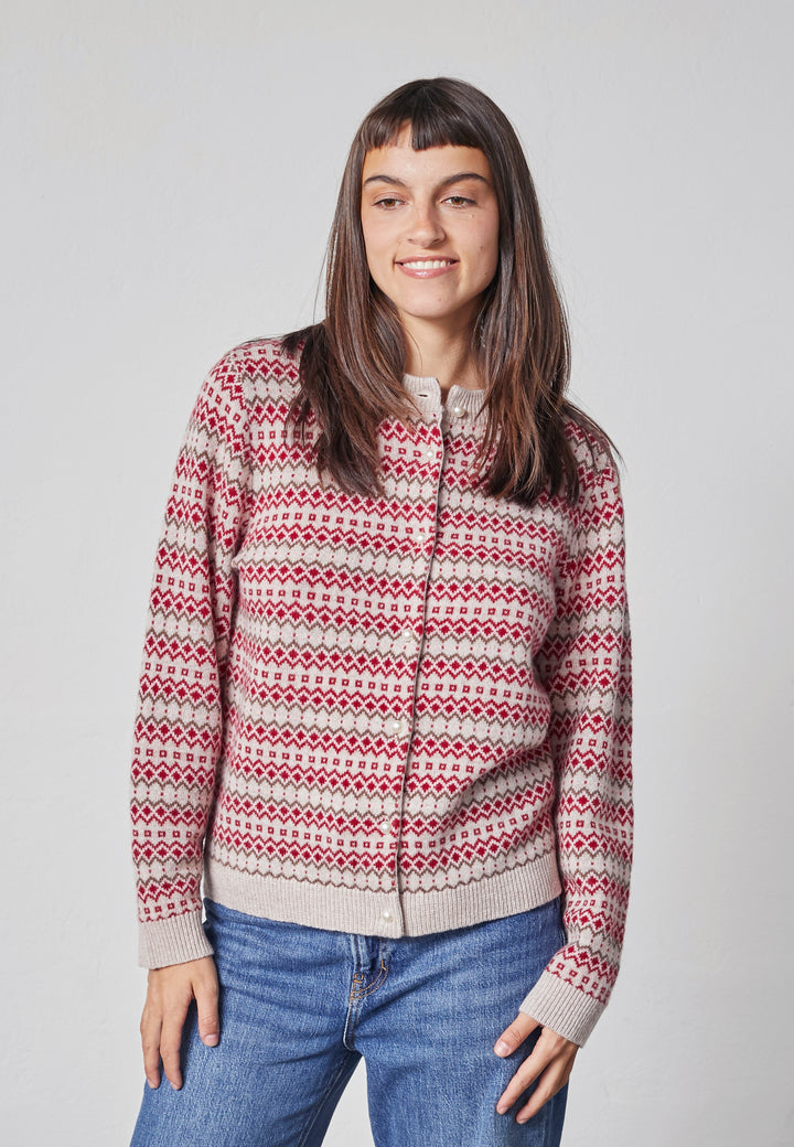 Lind LiSille Knit Cardigan 2510 Norwegian red