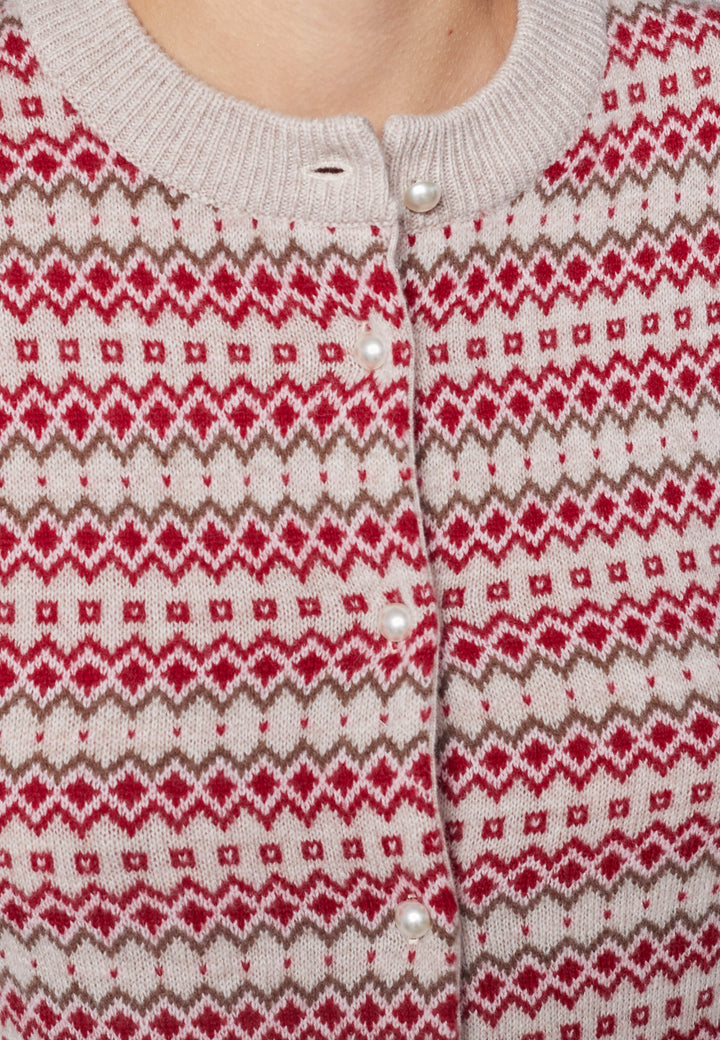 Lind LiSille Knit Cardigan 2510 Norwegian red