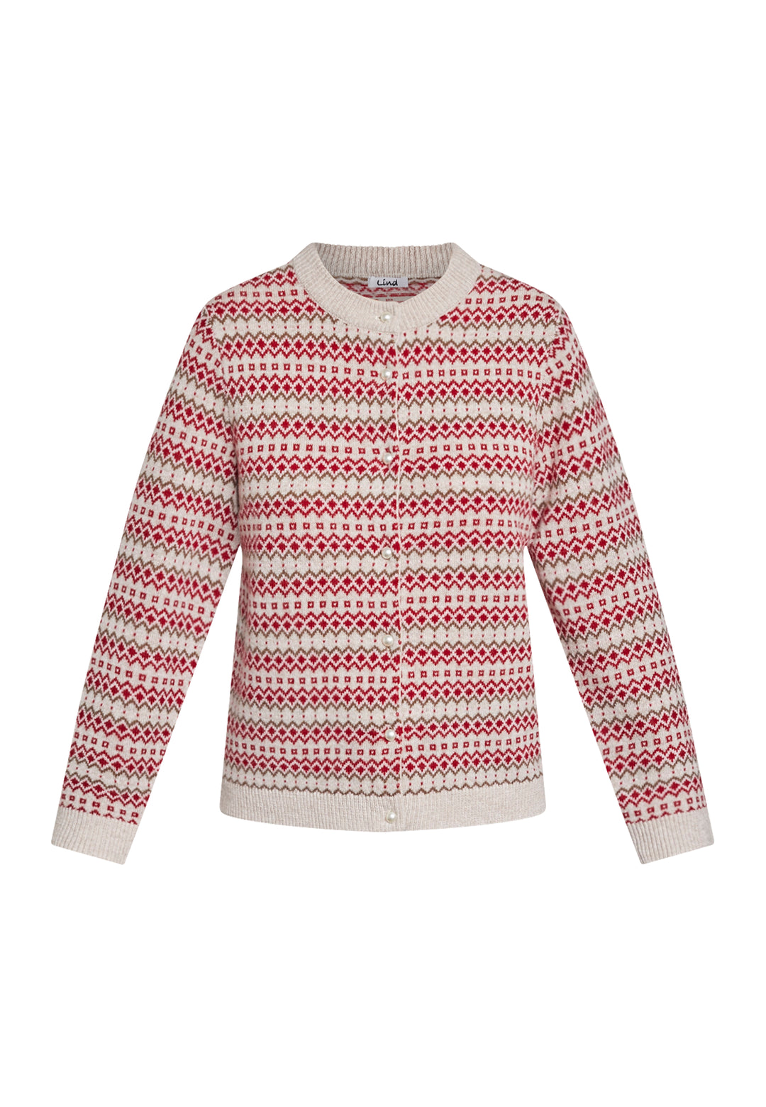 Lind LiSille Knit Cardigan 2510 Norwegian red