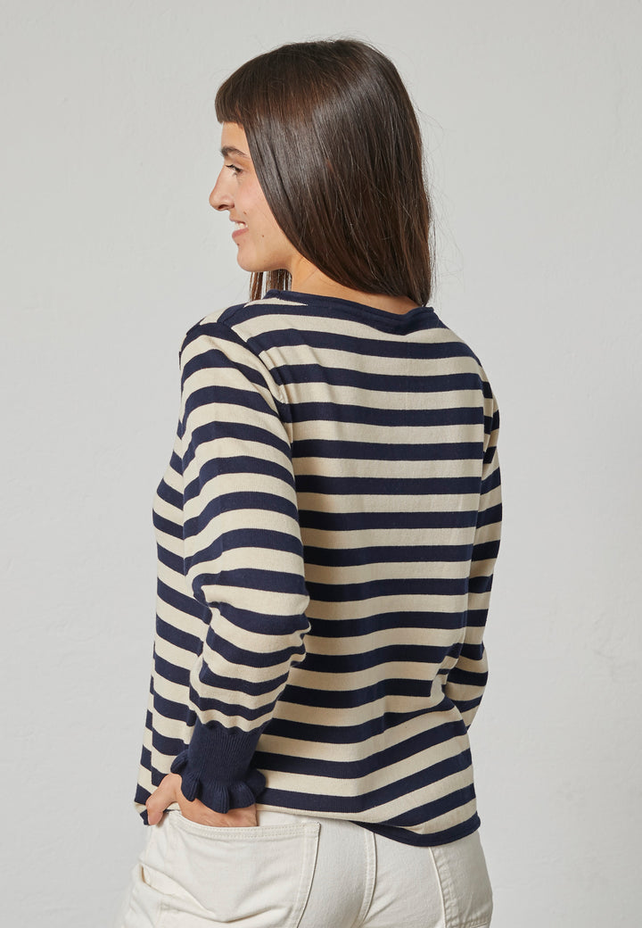 Lind LiStine Knit Pullover 5999 NAVY BLUE