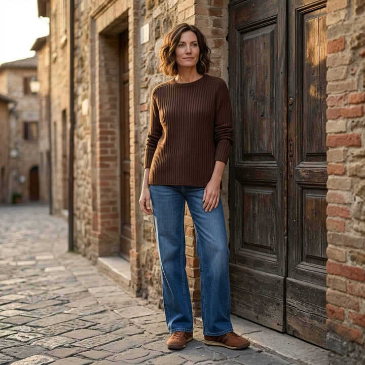 Lind LiTania Knit Pullover 1500 BROWN