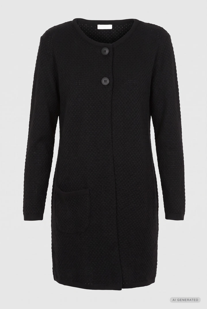 Lind Marie Knit Cardigan 110 Vanta Black