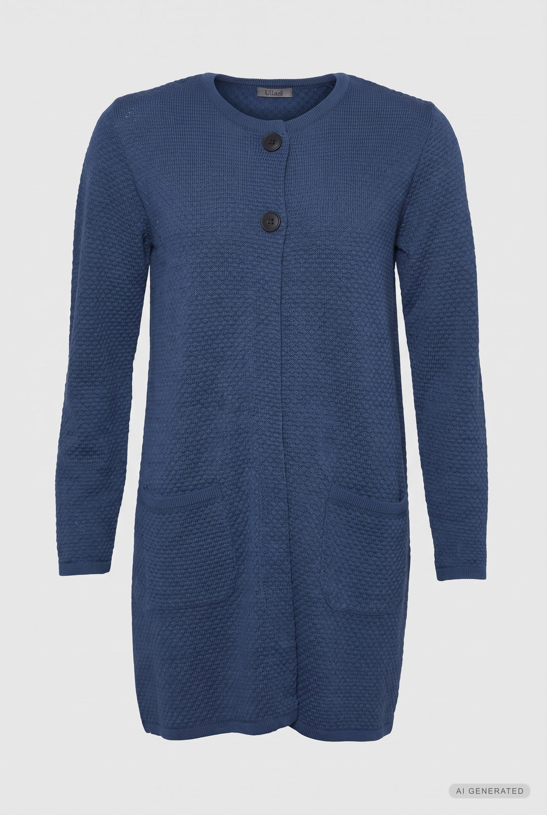 Lind Marie Knit Cardigan 706 Bagar blue melange