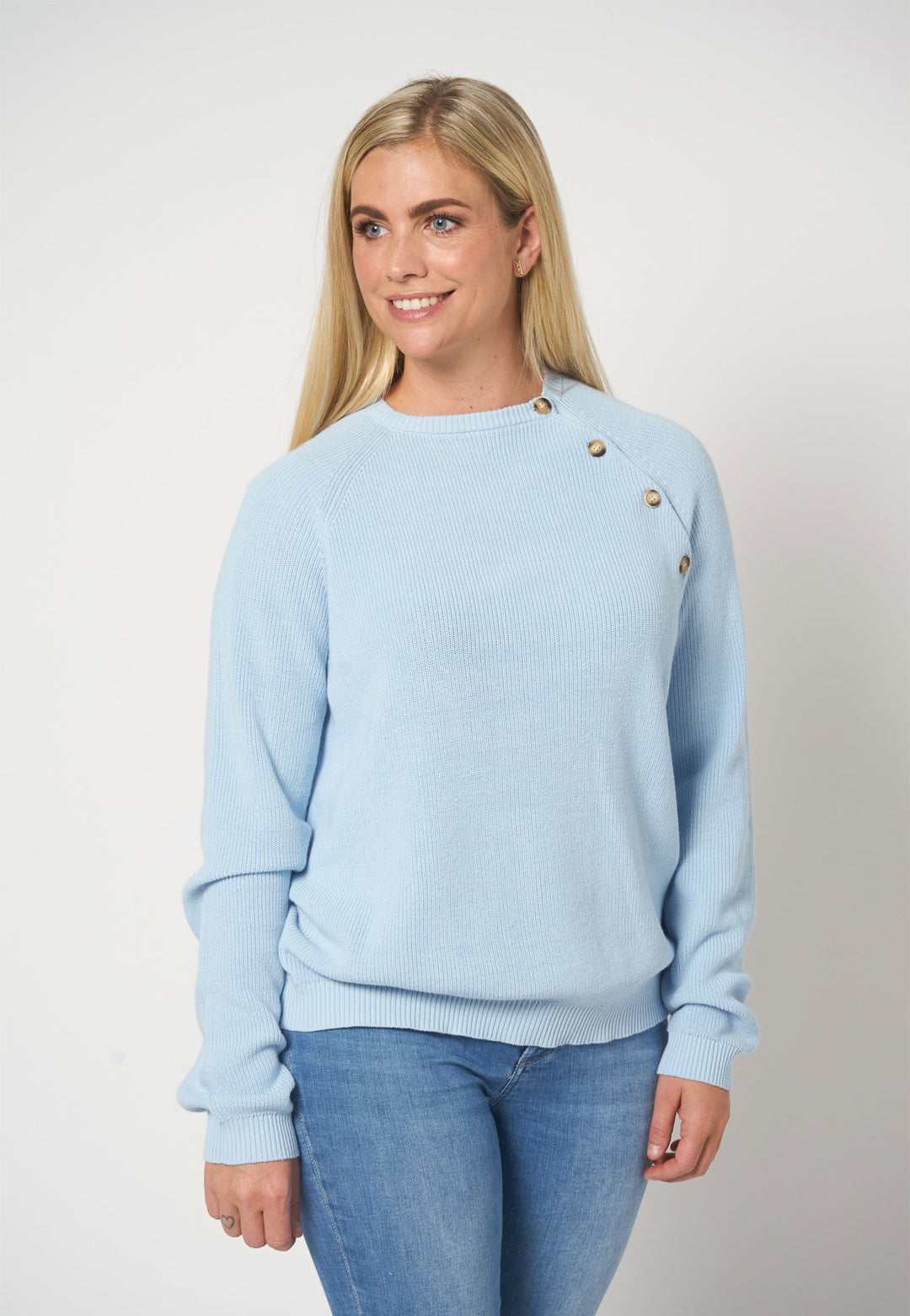 Lind Maud Knit Pullover 020 Light Blue