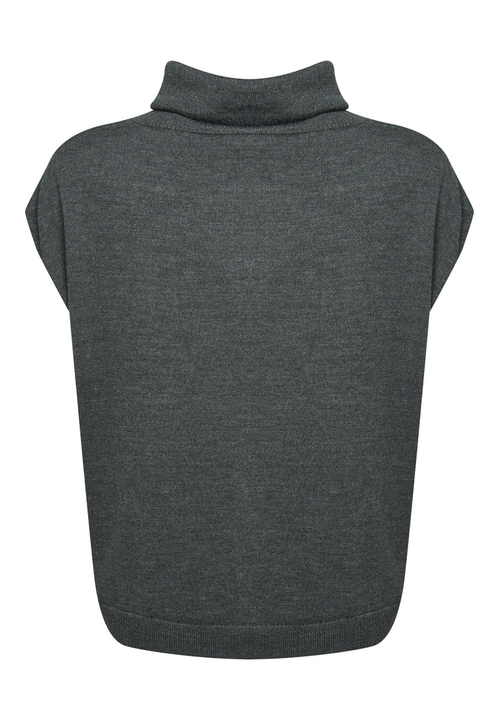 Lind Stine Knit Pullover 195412 Green Melange