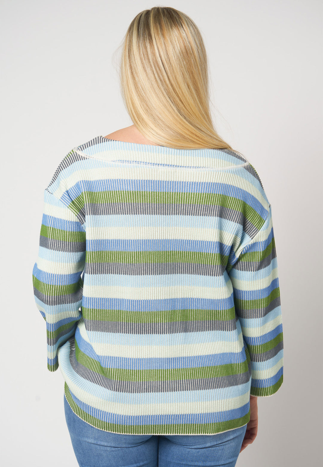 Lind Hilde Knit Pullover 465 Multicolour green