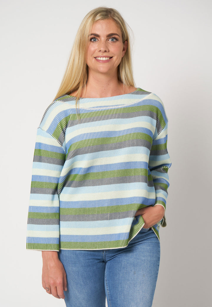 Lind Hilde Knit Pullover 465 Multicolour green