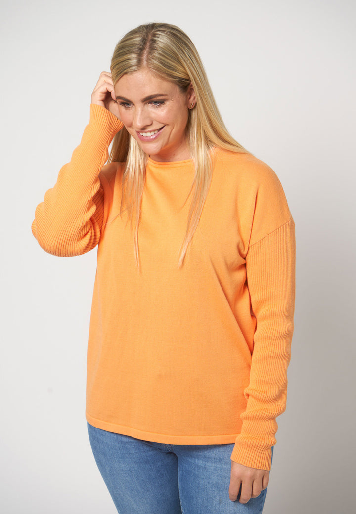 Lind Mist Knit Pullover 370 Mandarin